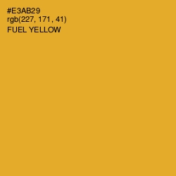 #E3AB29 - Fuel Yellow Color Image