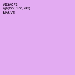 #E3ACF2 - Mauve Color Image