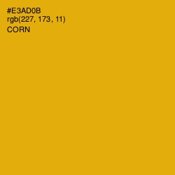 #E3AD0B - Corn Color Image