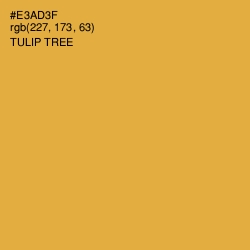 #E3AD3F - Tulip Tree Color Image