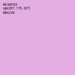 #E3AFE3 - Mauve Color Image