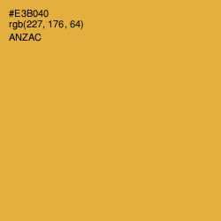 #E3B040 - Anzac Color Image