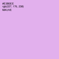#E3B0EE - Mauve Color Image