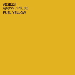 #E3B221 - Fuel Yellow Color Image