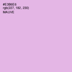 #E3B6E6 - Mauve Color Image