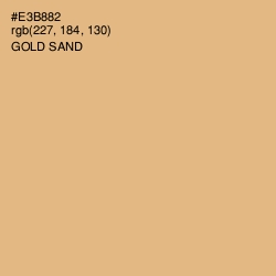 #E3B882 - Gold Sand Color Image