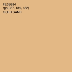 #E3B884 - Gold Sand Color Image