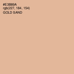 #E3B89A - Gold Sand Color Image