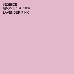 #E3B8CB - Lavender Pink Color Image