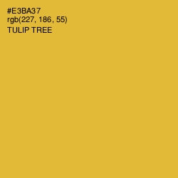 #E3BA37 - Tulip Tree Color Image