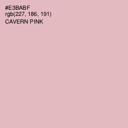 #E3BABF - Cavern Pink Color Image