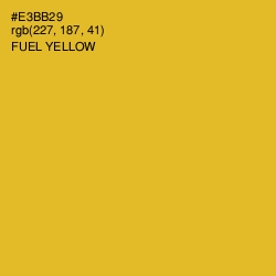 #E3BB29 - Fuel Yellow Color Image