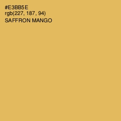 #E3BB5E - Saffron Mango Color Image