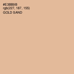 #E3BB9B - Gold Sand Color Image