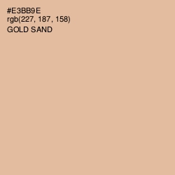 #E3BB9E - Gold Sand Color Image