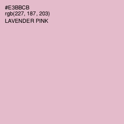 #E3BBCB - Lavender Pink Color Image