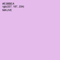 #E3BBEA - Mauve Color Image