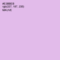 #E3BBEB - Mauve Color Image