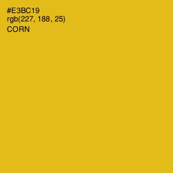 #E3BC19 - Corn Color Image