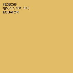 #E3BC66 - Equator Color Image