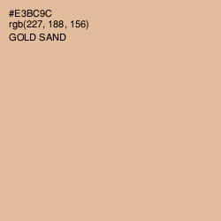 #E3BC9C - Gold Sand Color Image