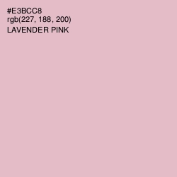#E3BCC8 - Lavender Pink Color Image