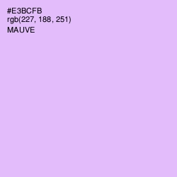 #E3BCFB - Mauve Color Image