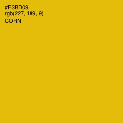 #E3BD09 - Corn Color Image
