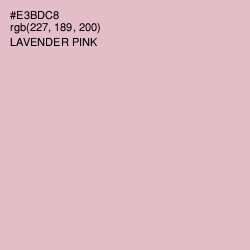 #E3BDC8 - Lavender Pink Color Image