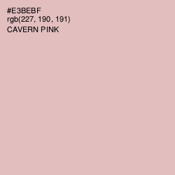 #E3BEBF - Cavern Pink Color Image
