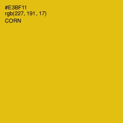#E3BF11 - Corn Color Image