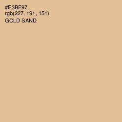 #E3BF97 - Gold Sand Color Image