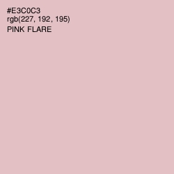 #E3C0C3 - Pink Flare Color Image