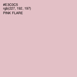 #E3C0C5 - Pink Flare Color Image