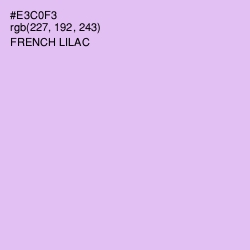 #E3C0F3 - French Lilac Color Image