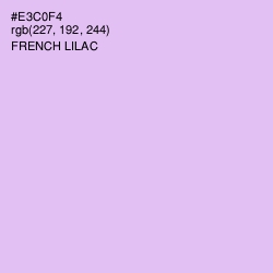 #E3C0F4 - French Lilac Color Image