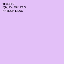 #E3C0F7 - French Lilac Color Image