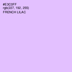 #E3C0FF - French Lilac Color Image