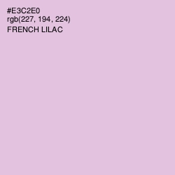 #E3C2E0 - French Lilac Color Image