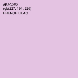 #E3C2E2 - French Lilac Color Image