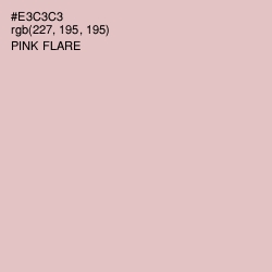 #E3C3C3 - Pink Flare Color Image