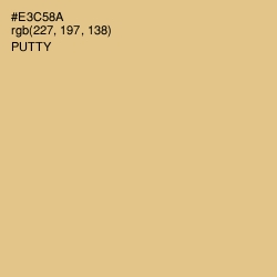 #E3C58A - Putty Color Image