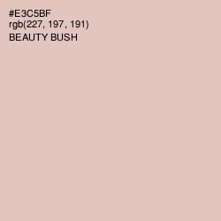 #E3C5BF - Beauty Bush Color Image