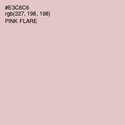 #E3C6C6 - Pink Flare Color Image