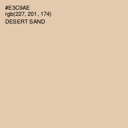 #E3C9AE - Desert Sand Color Image