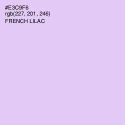 #E3C9F6 - French Lilac Color Image