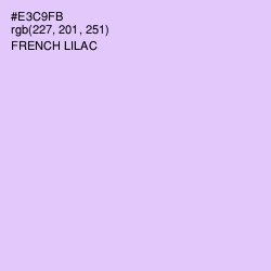 #E3C9FB - French Lilac Color Image