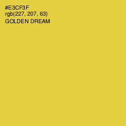 #E3CF3F - Golden Dream Color Image