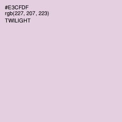 #E3CFDF - Twilight Color Image