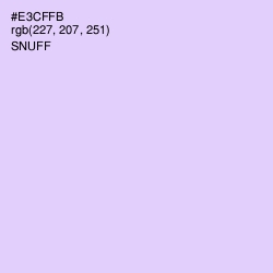 #E3CFFB - Snuff Color Image